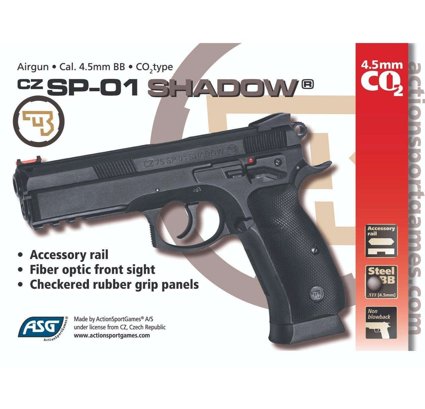 Pistola CZ 75 SP-01 SHADOW (Replica)